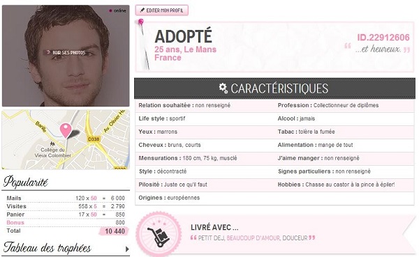 adopte un mec : se faire adopter