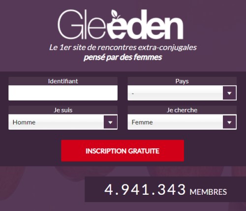 Gleeden inscription gratuite