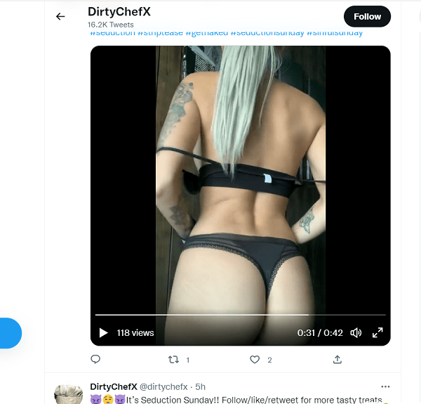 compte twitter porn