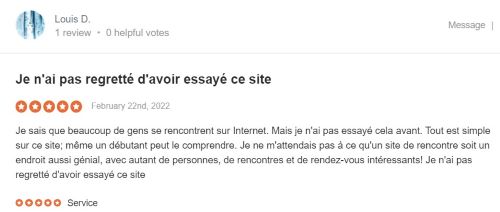 qu'est-ce que pensent les utilisateurs du site de rencontre ?